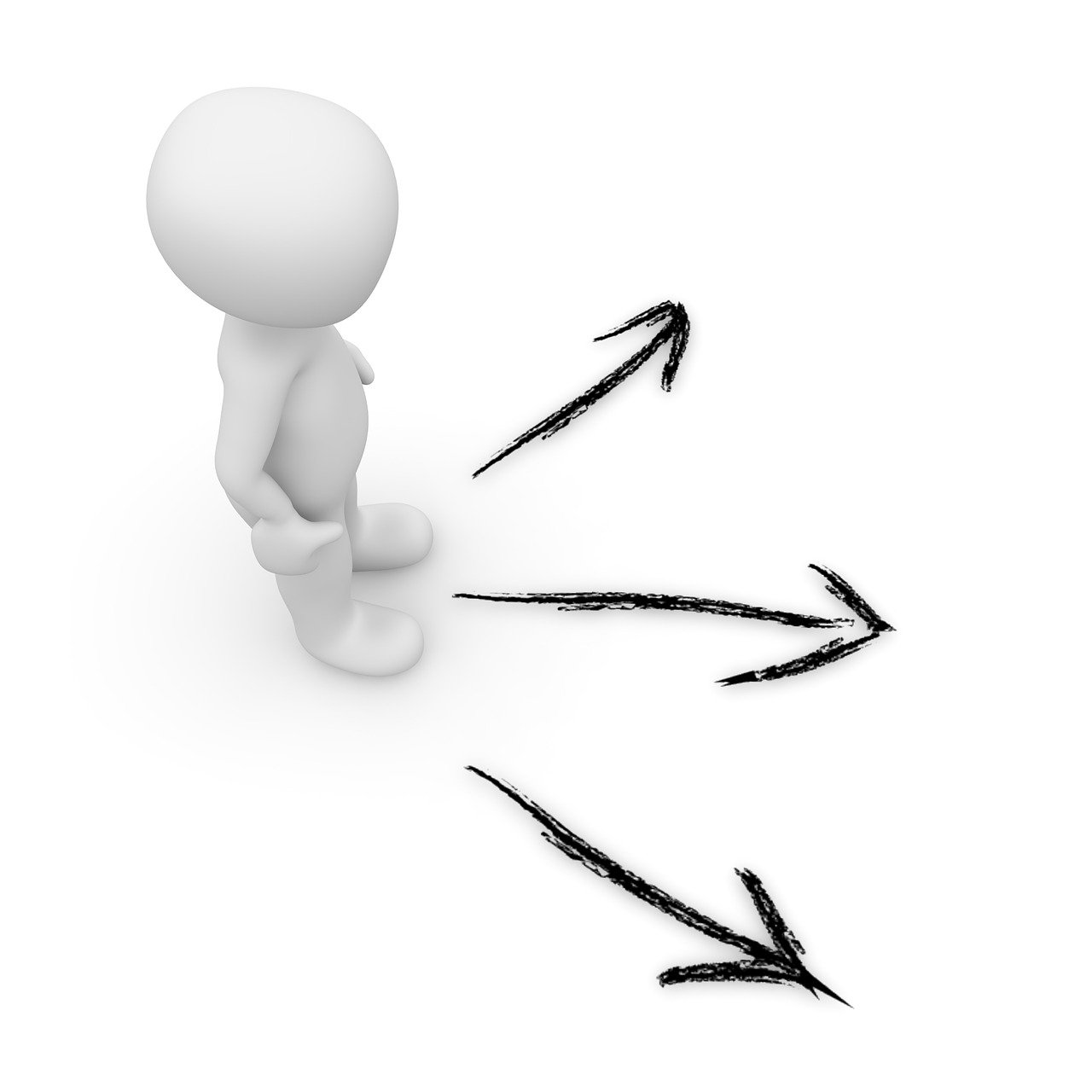 "An animated figure holding a large tick mark, symbolising success or completion."